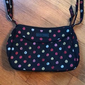 Vera Bradley Black Polka Dot Print Purse